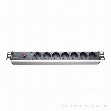 Germany Plug Socket 7-Way 16A PDU